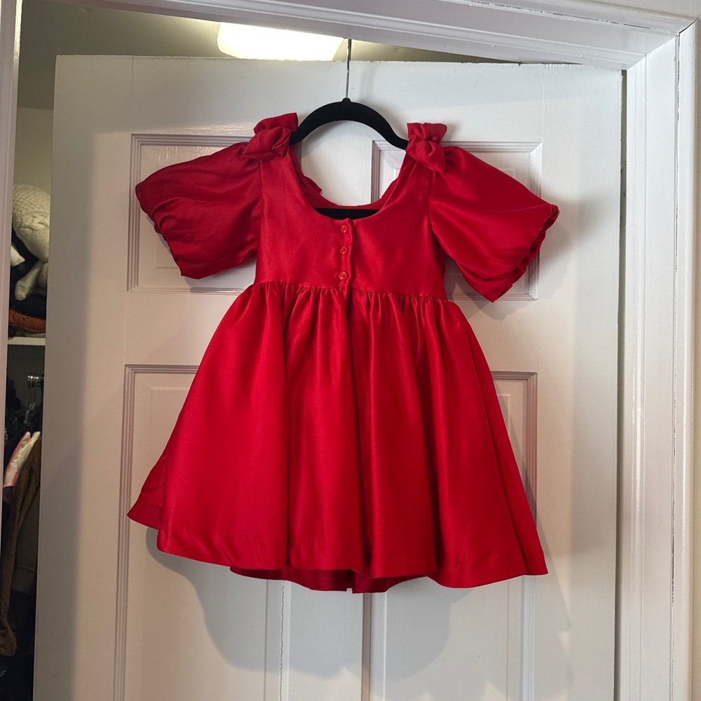 Janie and Jack Vibrant Red Dress - Picture 4 of 6